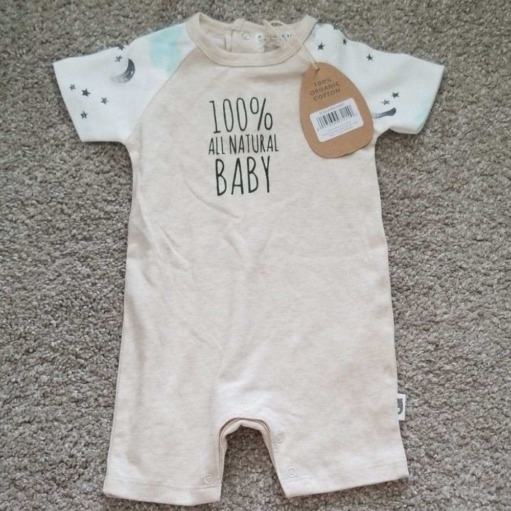 NWT organic cotton 3-6 month onesie